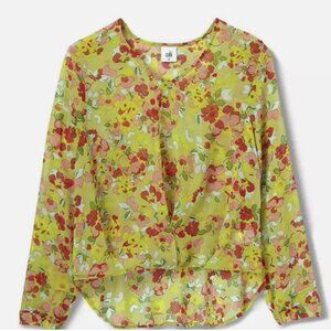 NWOT Women's CABI Playground Blouse Romantic Floral Size Large